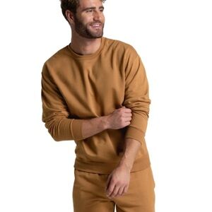 Fruit of the Loom Men's Tan Sweatshirt and Sweatpants Set